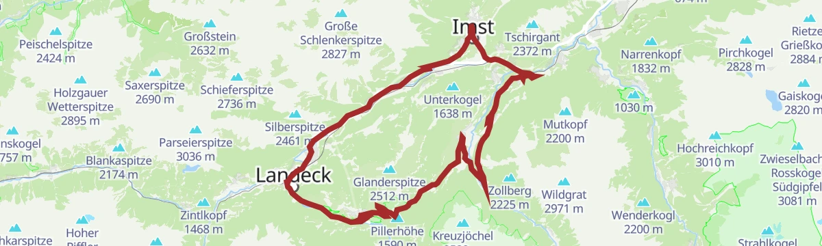 Route map: Pillerrunde